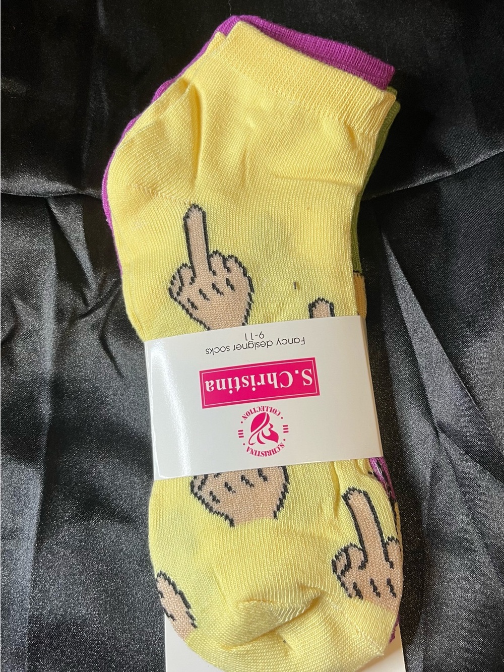 S. Christina 3 pairs Ankle Socks Novelty Graphic